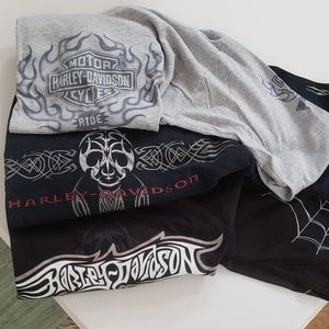 Harley-Davidson Long Sleeve T-shirts (3) - Large